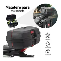 GENERICO - Maleta para motos y scooter 45L Desmontable