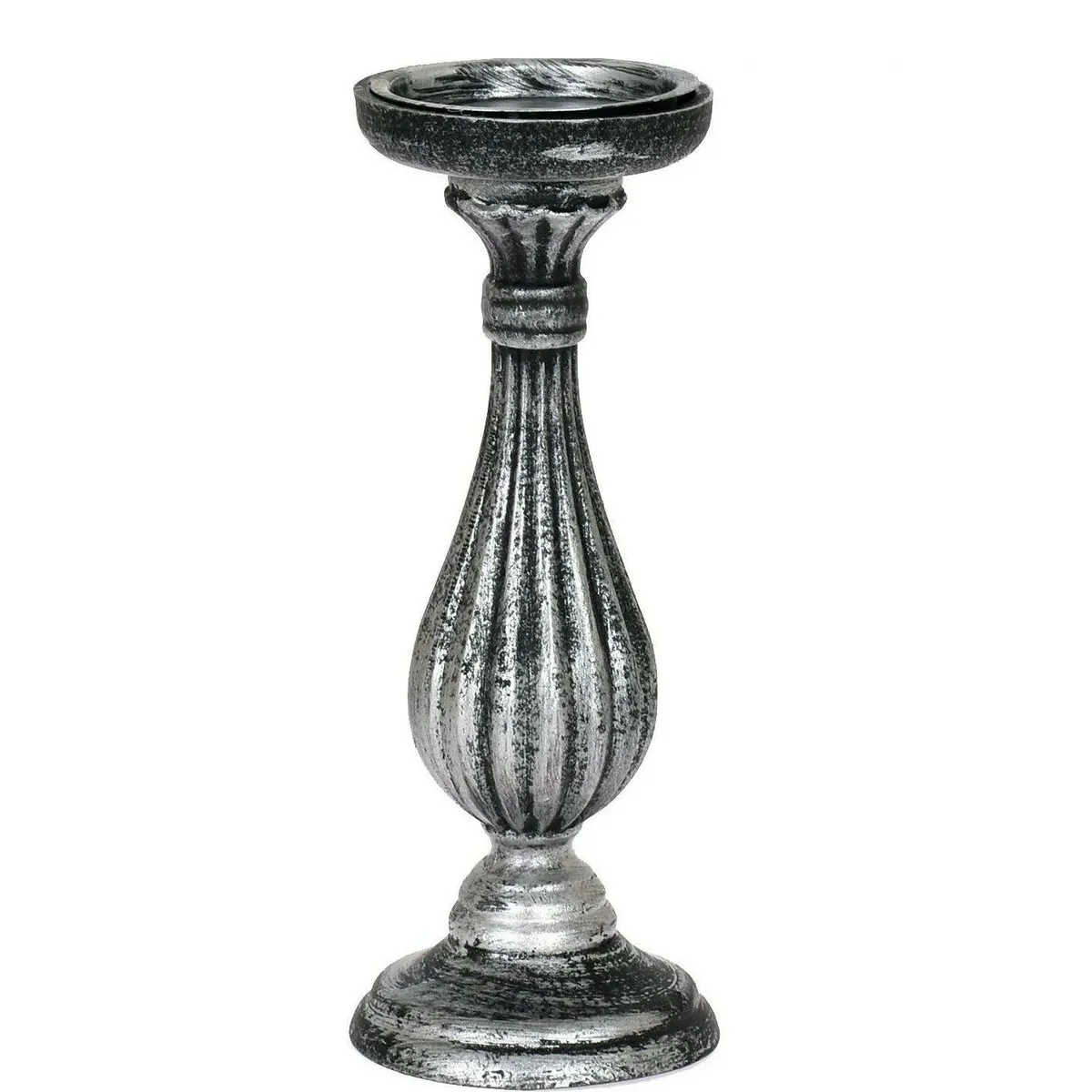 COMPRAPO - Candelabro Portavela Decorativo Madera Negro 28 Cm