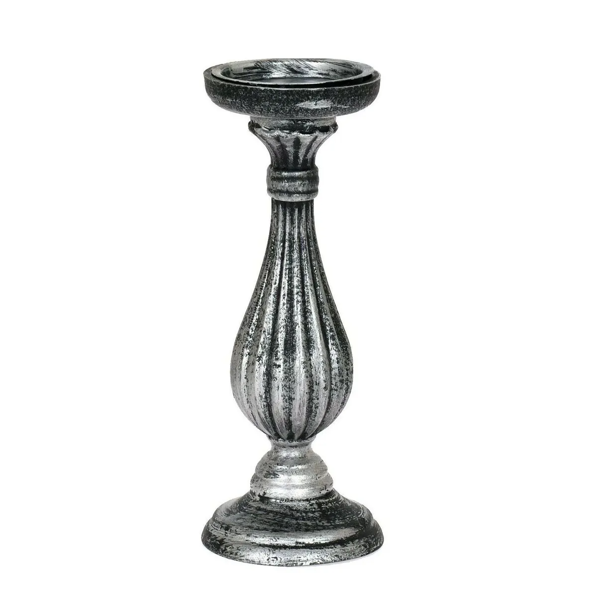COMPRAPO - Candelabro Portavela Decorativo Madera Negro 28 Cm