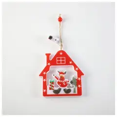 GENERICO - ADORNO NAVIDEÑO CON LUZ CALIDA PACK 5 CASA