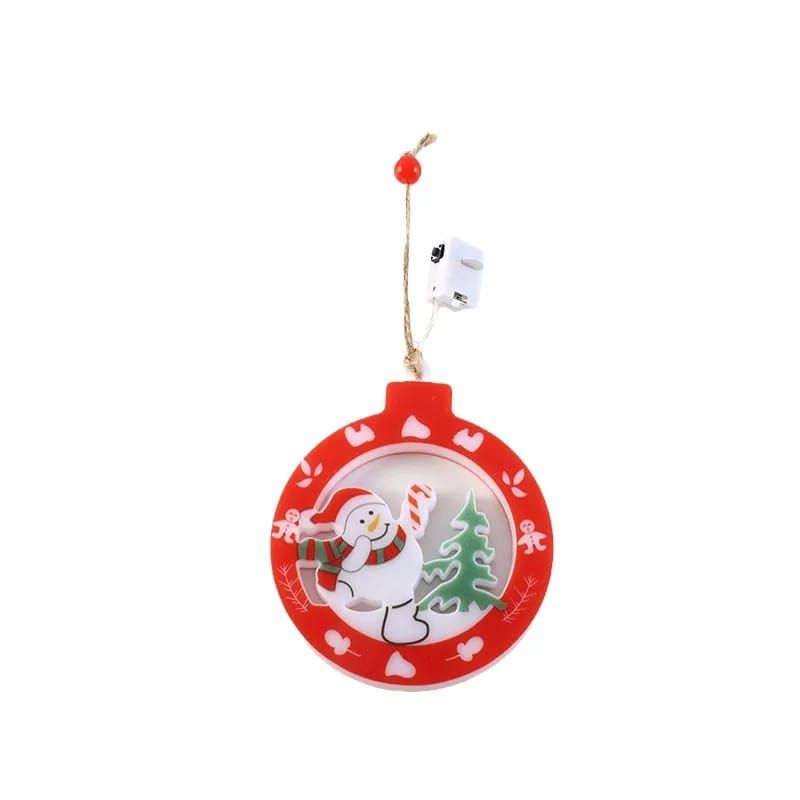 GENERICO - ADORNO NAVIDEÑO CON LUZ CALIDA PACK 5 ESFERA