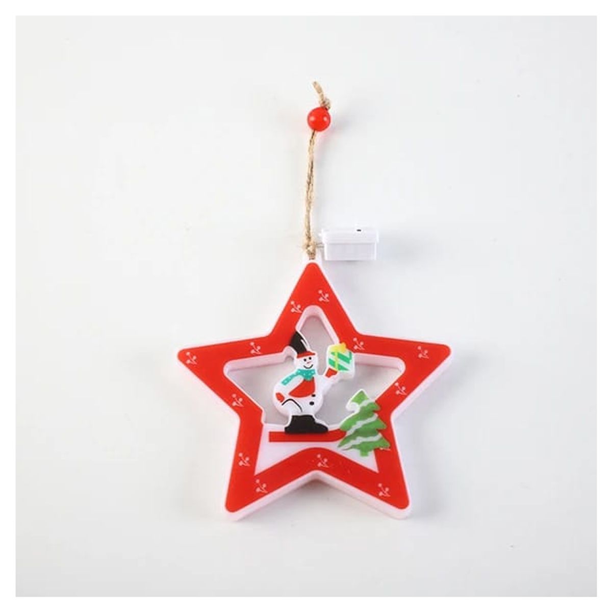 GENERICO - ADORNO NAVIDEÑO CON LUZ CALIDA PACK 5 ESTRELLA