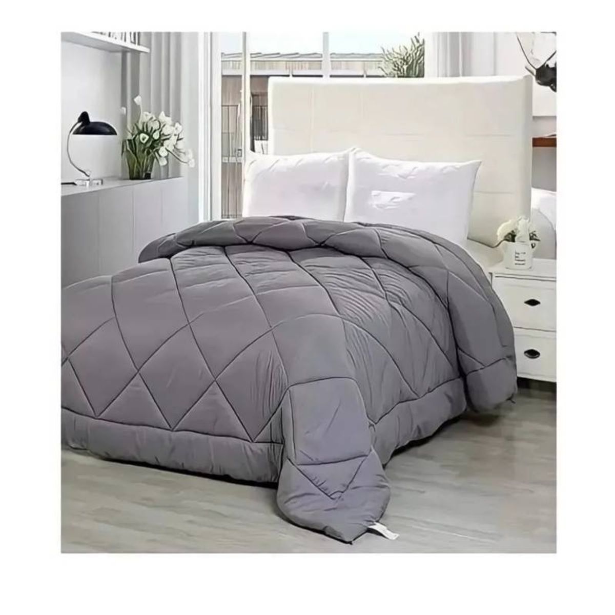 GENERICO - 2 Plazas Edredón Nórdico 100% Algodón 200x230cm Plumón - Invierno