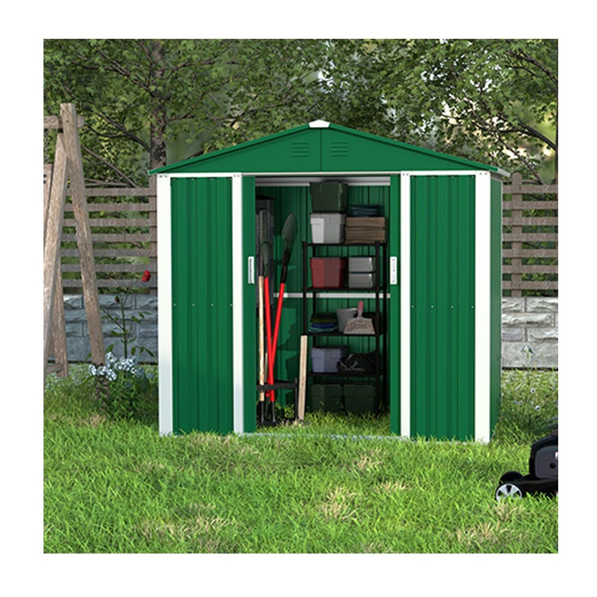 GENERICO - Bodega jardín Your Garden A4 Verde Alt 185 * Anch 195 * Prof 123 Cm
