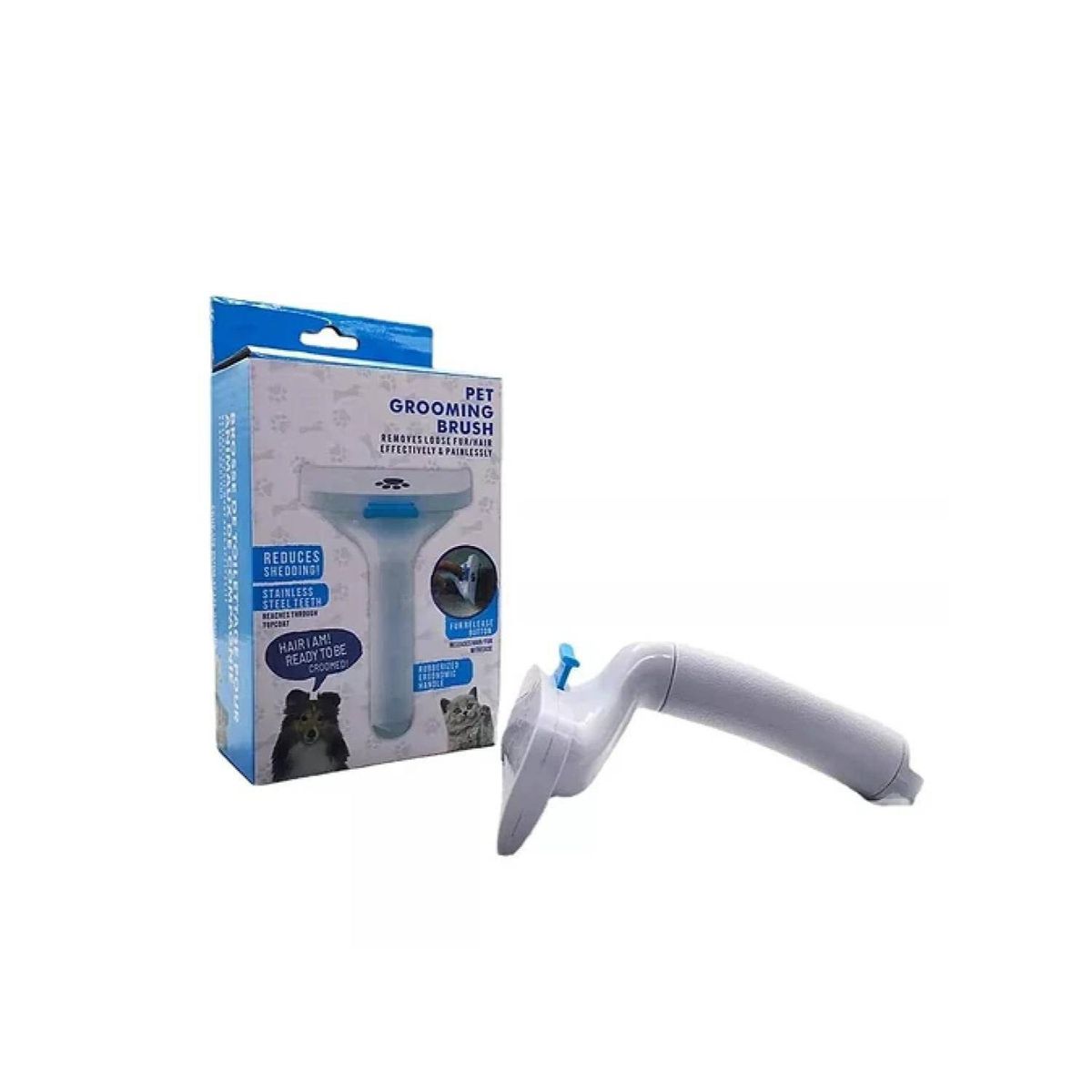 GENERICO - Cepillo Profesional Para Mascotas Pelo Muerto Deslanador.