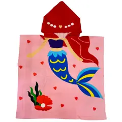 SEYS - TOALLAS DE BAÑO PLAYA Y PISCINA CON CAPUCHA NIÑOS NIÑAS 01 PACK 1