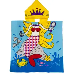 SEYS - TOALLAS DE BAÑO PLAYA Y PISCINA CON CAPUCHA NIÑOS NIÑAS 02 PACK 1