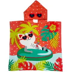 SEYS - TOALLAS DE BAÑO PLAYA Y PISCINA CON CAPUCHA NIÑOS NIÑAS 04 PACK 1