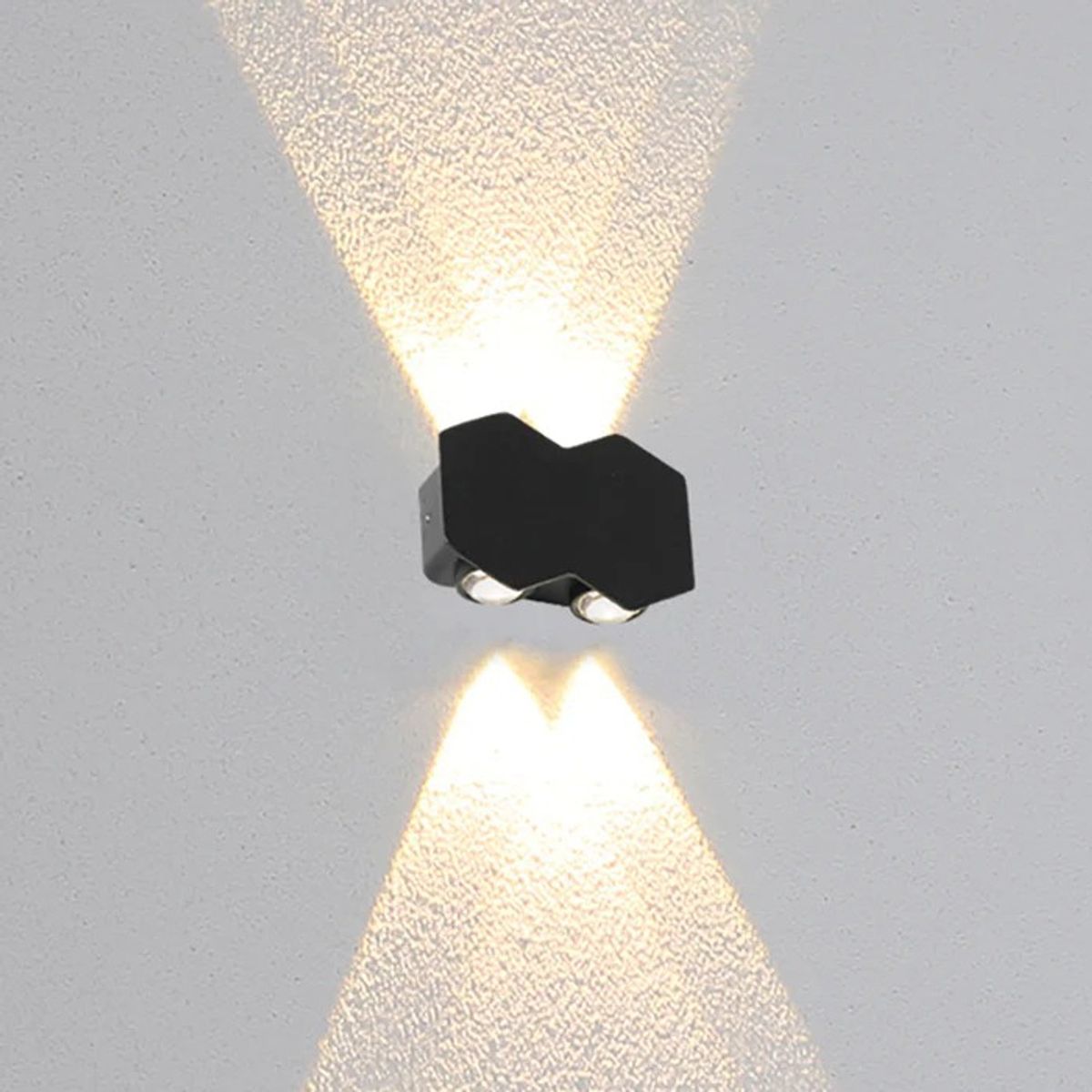 GENERICO - Aplique Led De Pared Doble Arriba Y Abajo 4 Luces Led Ip65 Recto