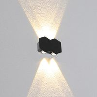 Aplique Led De Pared Doble Arriba Y Abajo 4 Luces Led Ip65 Recto