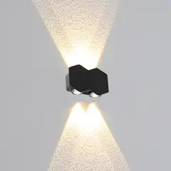 GENERICO - Aplique Led De Pared Doble Arriba Y Abajo 4 Luces Led Ip65 Recto