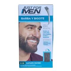 JUST FOR ME - Just For Men Tintura en Gel Barba y Bigote Castaño Oscuro