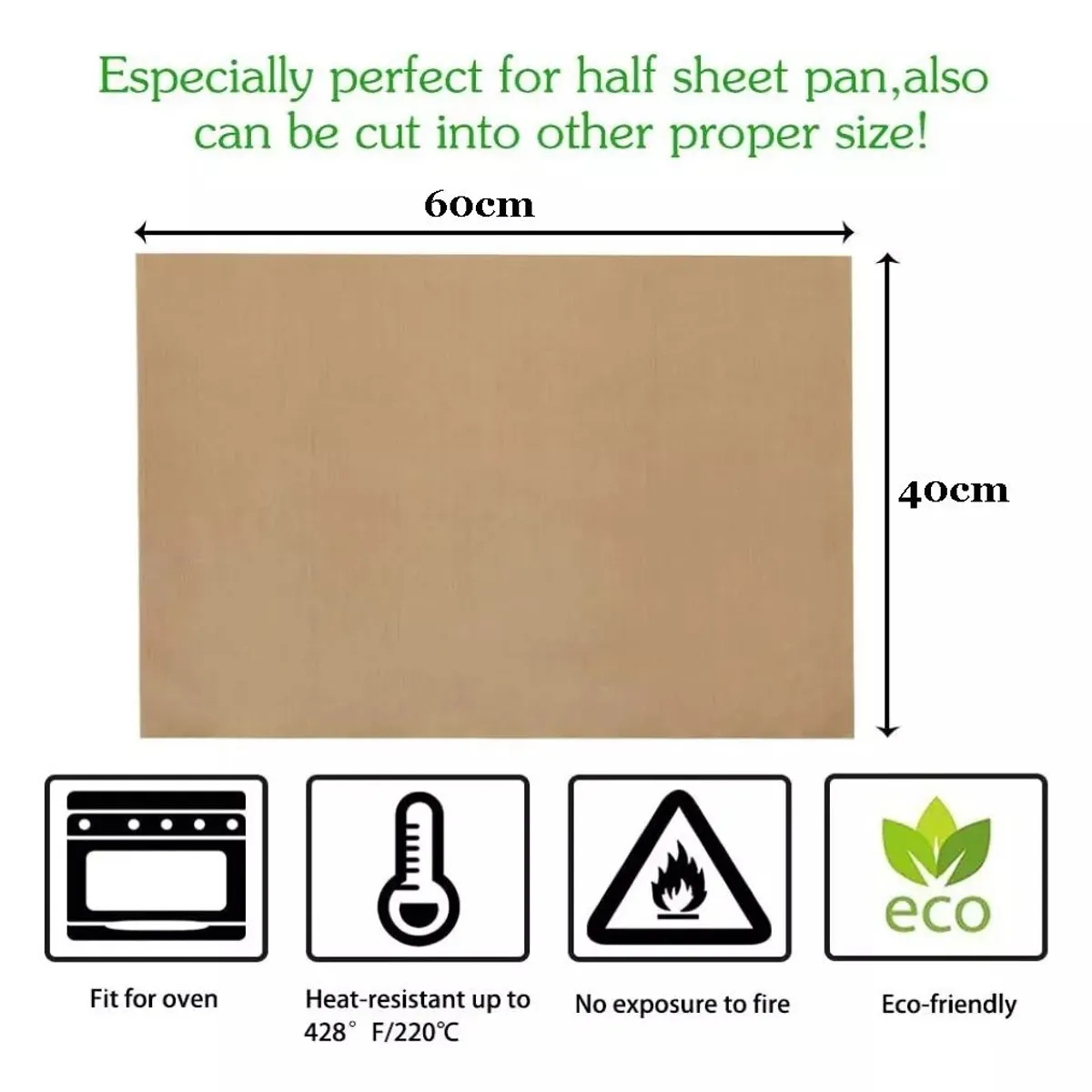 KUANGYE - 4 Laminas De Teflon Para Sublimacion 40 Cm X 60 Cm
