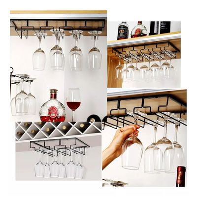 Imagen 2 del producto Colgador De Copas Metal Cromado Bar Premium Organización