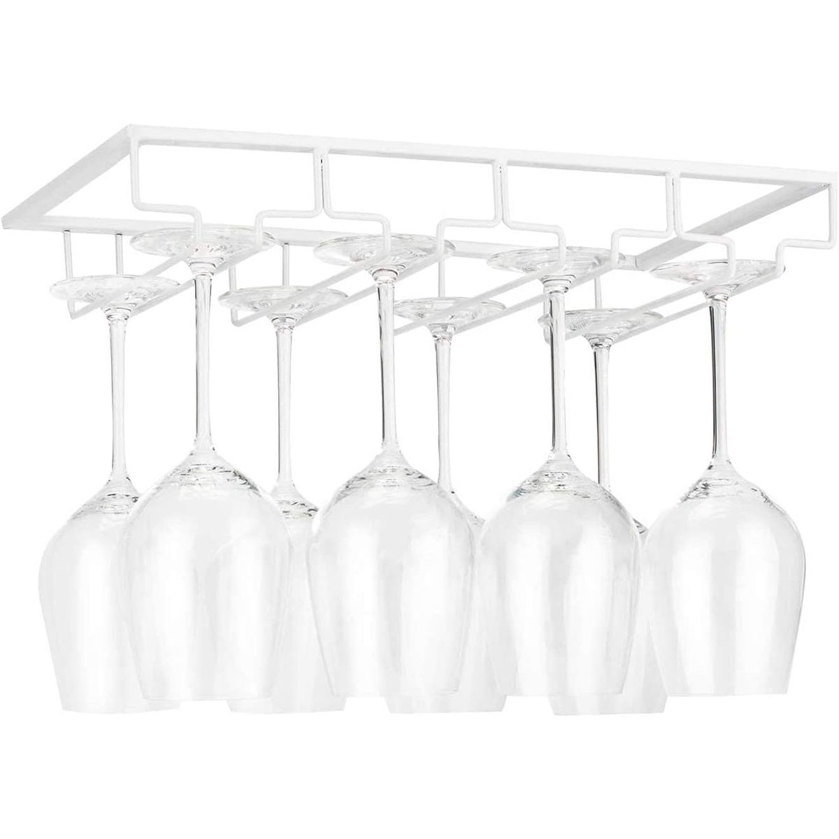 KUANGYE - Colgador De Copas Metal Cromado Bar Premium Organización