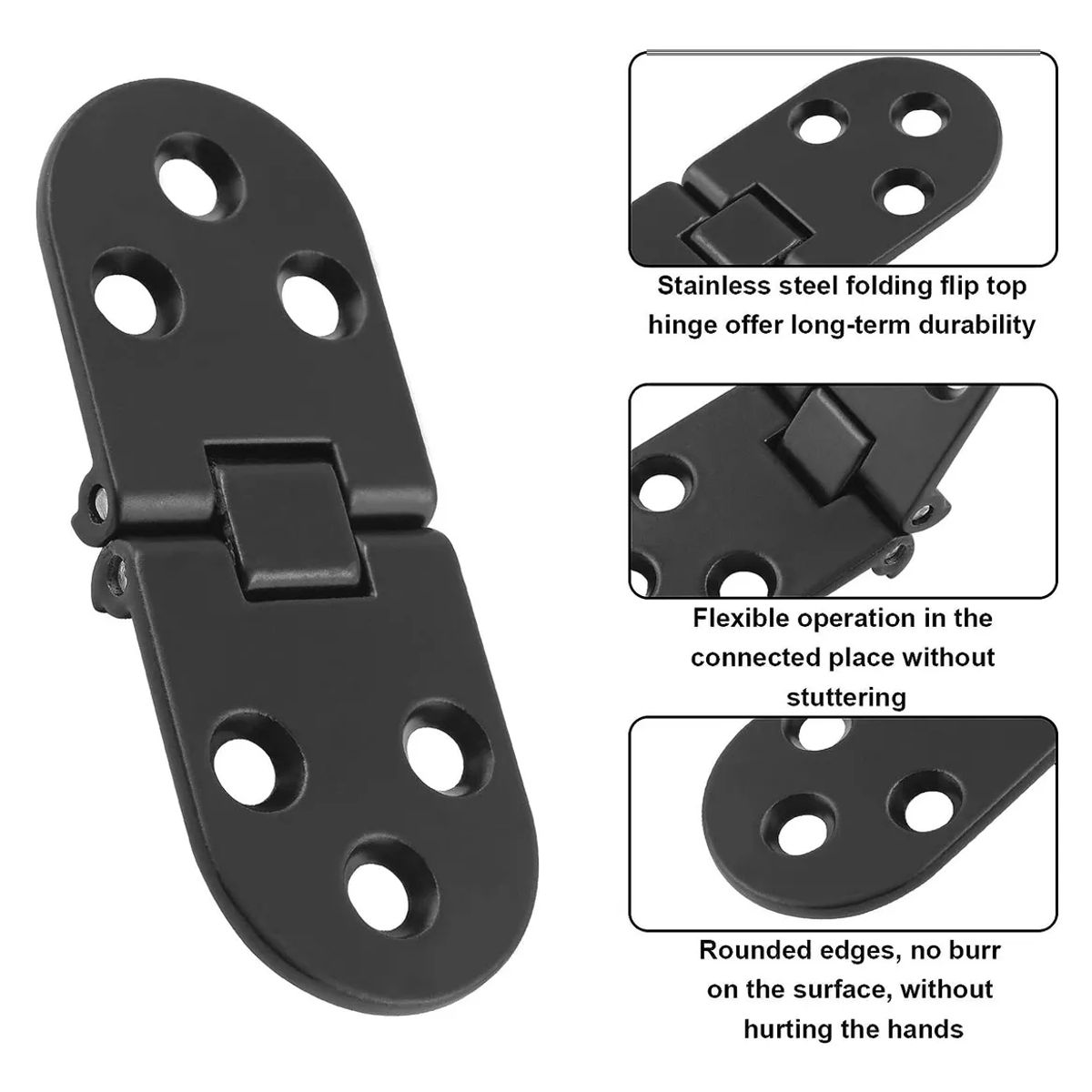 KUANGYE - Bisagra Para Puerta Mueble Armario Plegable 180° 4 Unidades