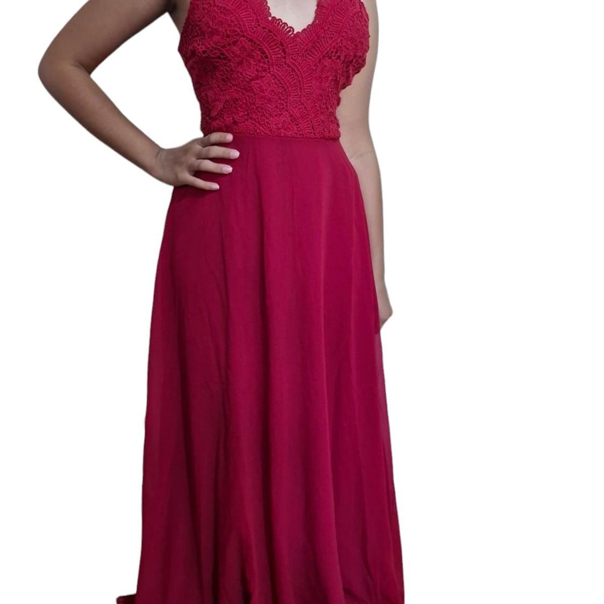 LUNA - Vestido De Gala Fiesta Noche Rojo 2366