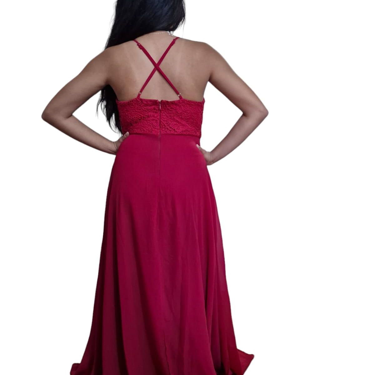 LUNA - Vestido De Gala Fiesta Noche Rojo 2366