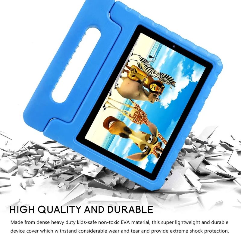 GENERICO - Funda Antigolpes Para iPad 10.2 Para Niños Azul