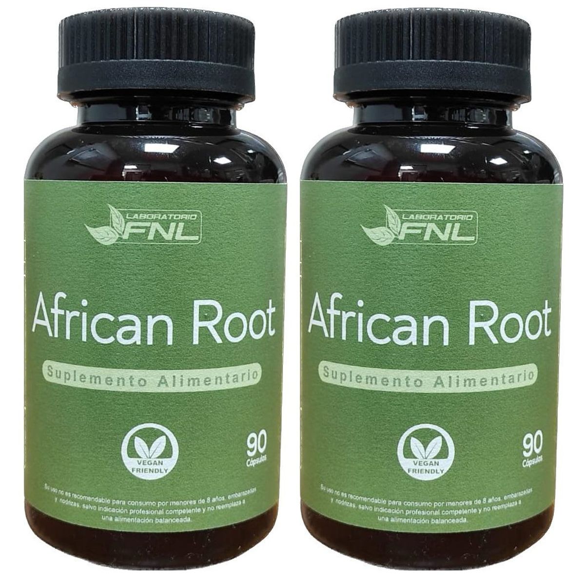 FNL - African Root (ashwagandha) Fnl 180 Caps 2x90.  Vegan