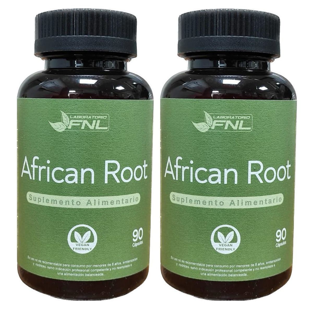 FNL - African Root (ashwagandha) Fnl 180 Caps 2x90.  Vegan