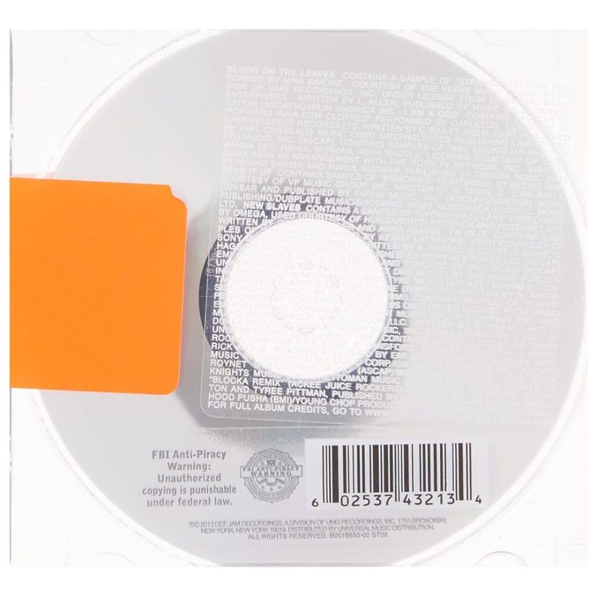 HITWAY MUSIC - KANYE WEST - YEEZUS - CD HITWAY MUSIC