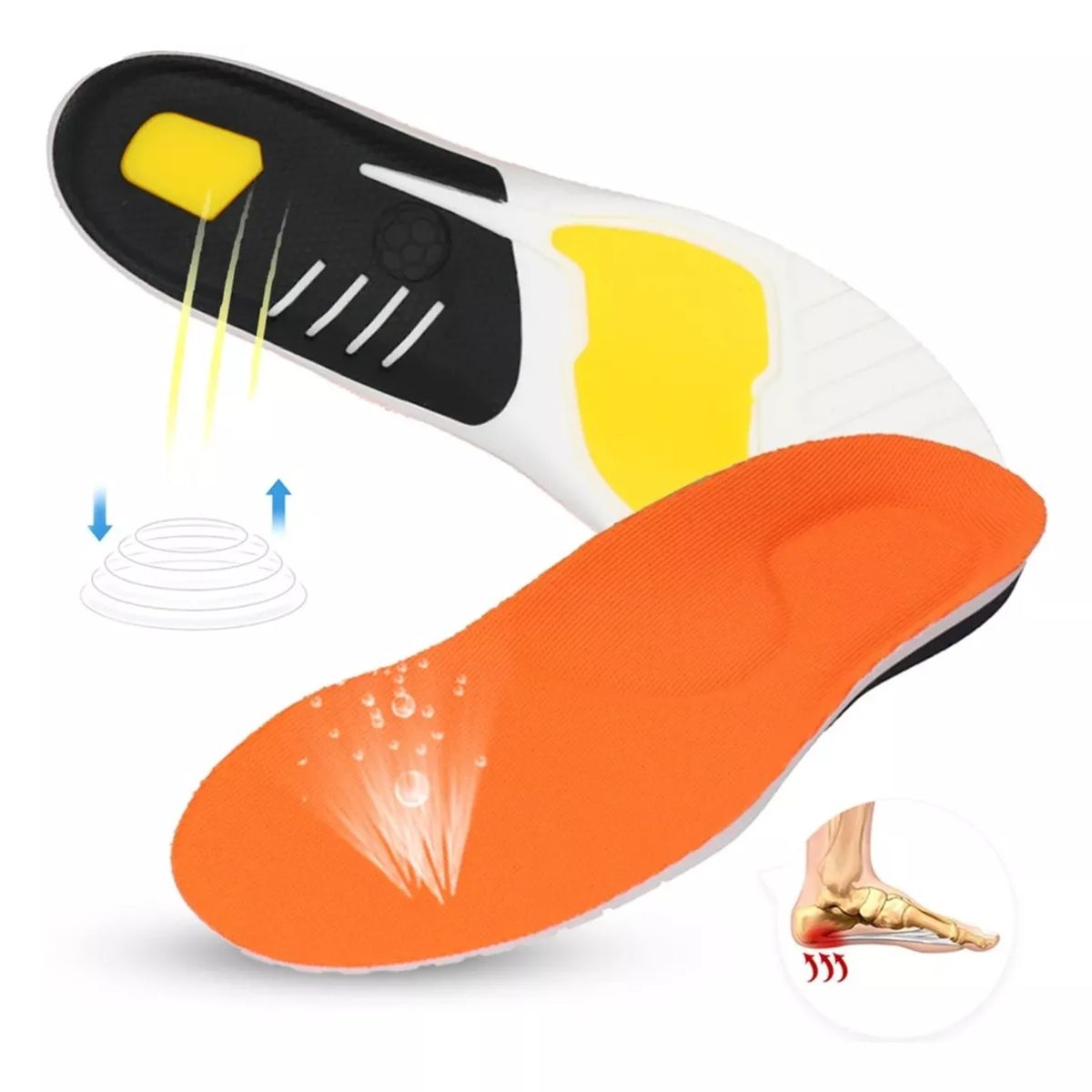 KUANGYE - Plantillas Deportivas Ortopedicas Con Absorción De Impacto