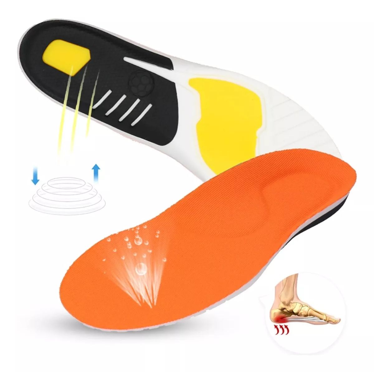 KUANGYE - Plantillas Deportivas Ortopedicas Con Absorción De Impacto