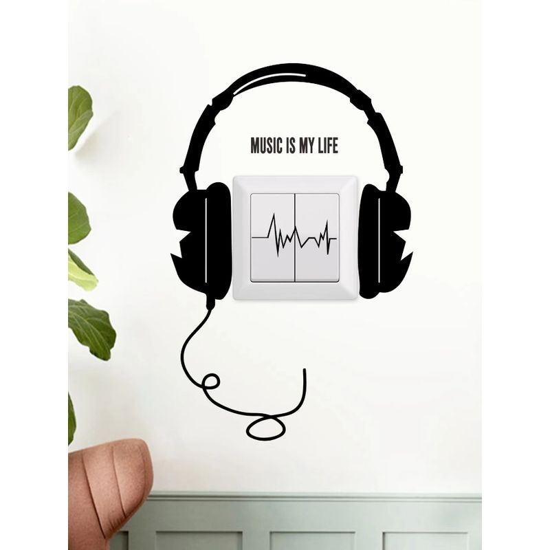 GENERICO - Pegatinas para el interruptor de luz con estampado de música