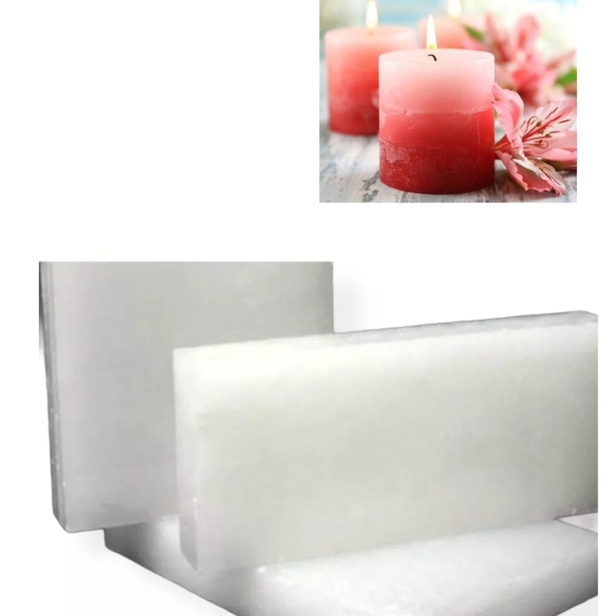 GENERICO - Parafina Solida 5860 fusion Para Velas1 kilo Semitransparente