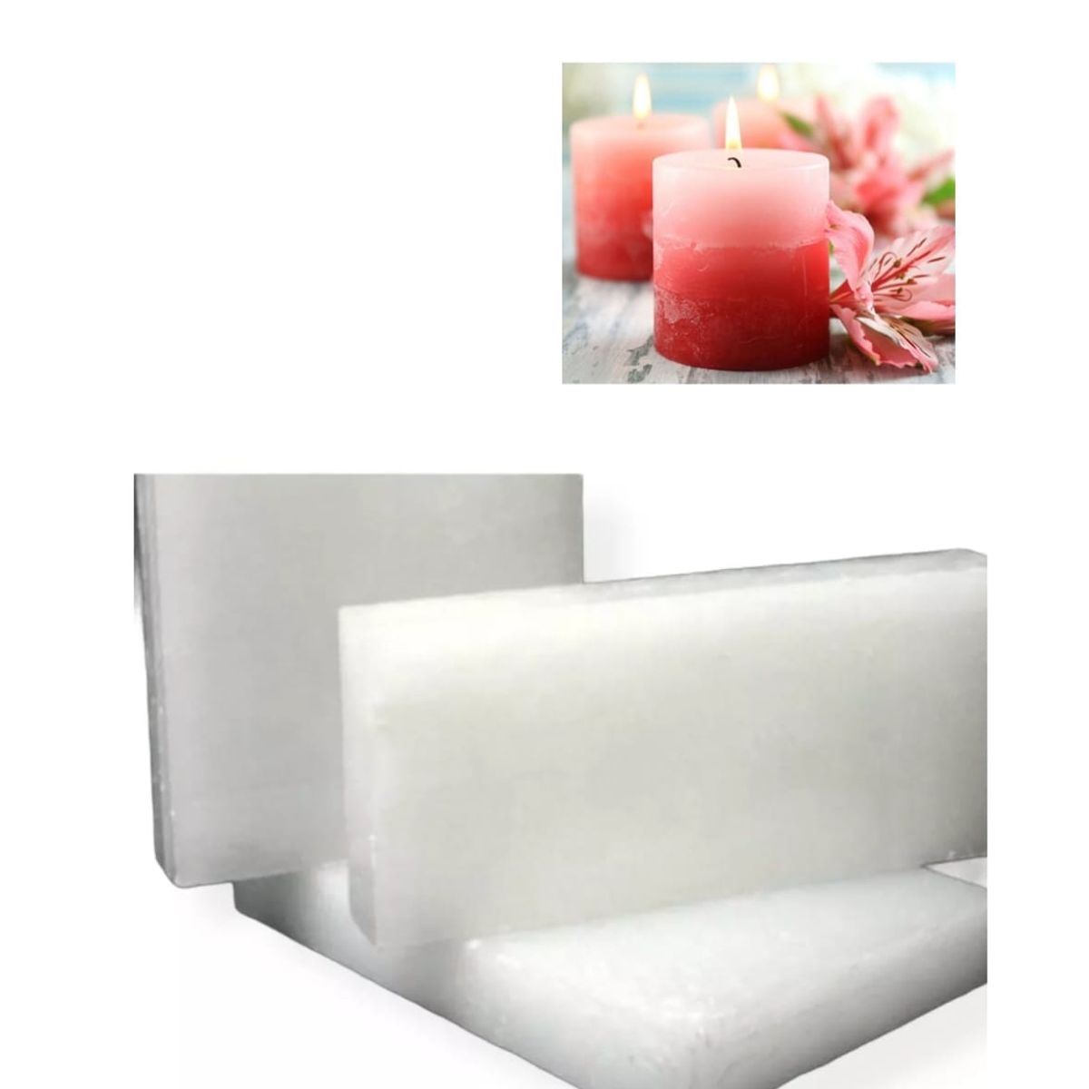 GENERICO - Parafina Solida 5860 fusion Para Velas1 kilo Semitransparente