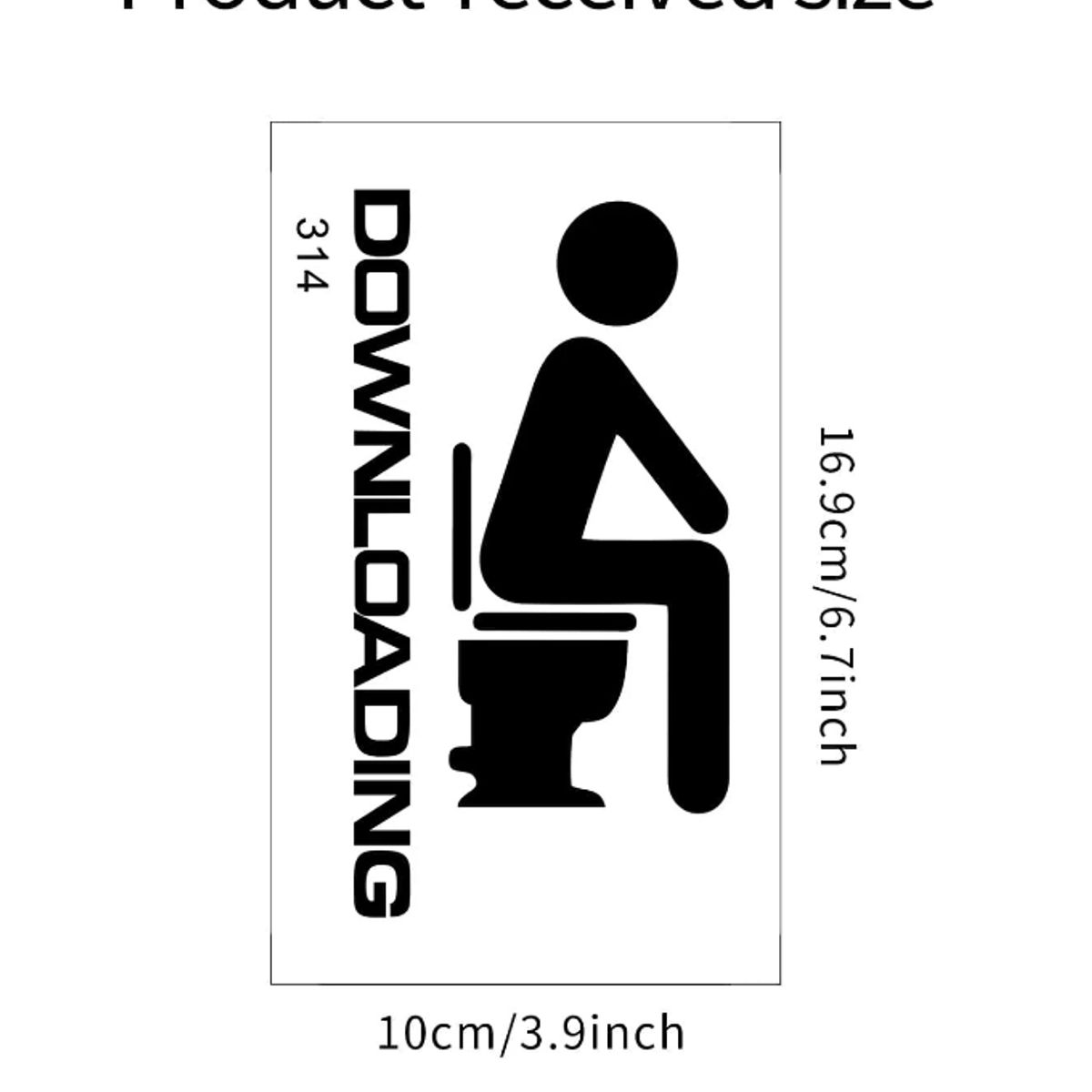 GENERICO - Pegatina tapa inodoro con estampado de figura