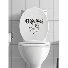 GENERICO - Pegatina autoadhesiva para tapa de inodoro con estampado de Bájame