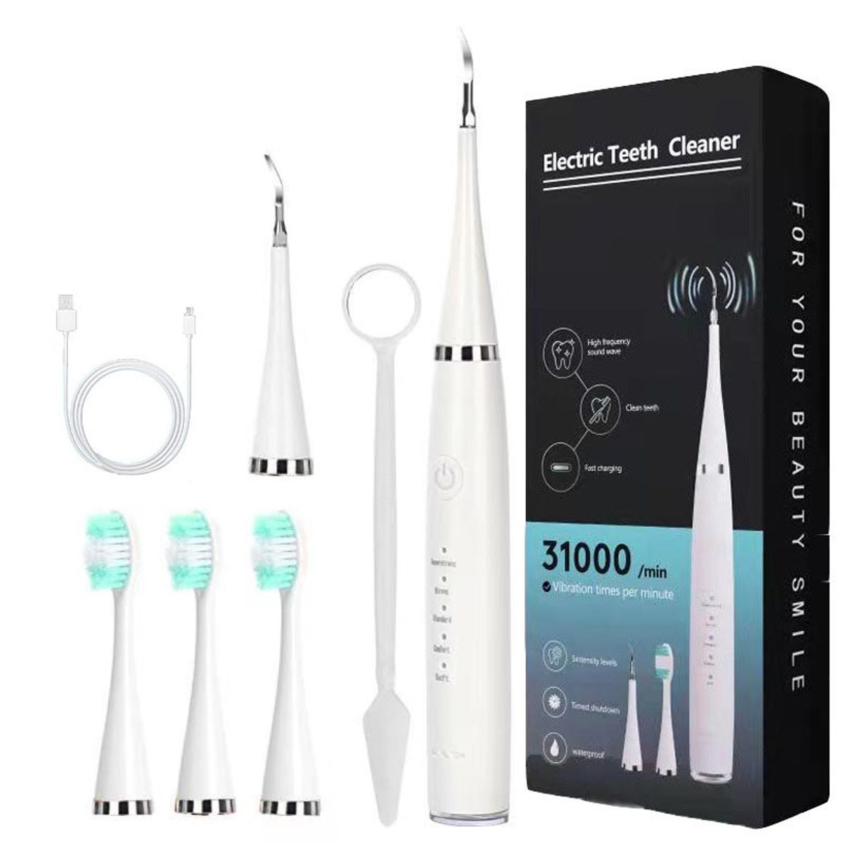 KUANGYE - cepillo de dientes limpiador removedor de sarro raspador