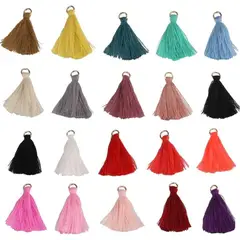 KUANGYE - 100 Mini Borlas Con Argolla Para Bisuteria