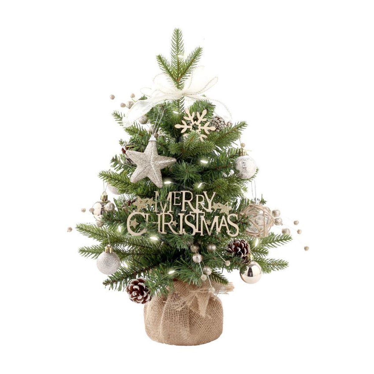 VATYERTY - Caja de música giratoria PE+PVC mini árbol de Navidad
