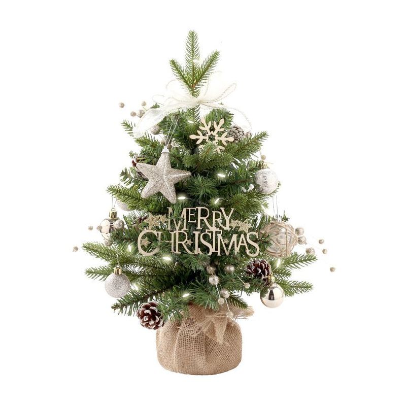 VATYERTY - Caja de música giratoria PE+PVC mini árbol de Navidad