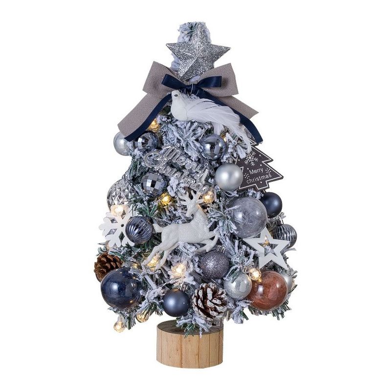 VATYERTY - Mini juego de árbol de Navidad brillante de escritorio 50cm