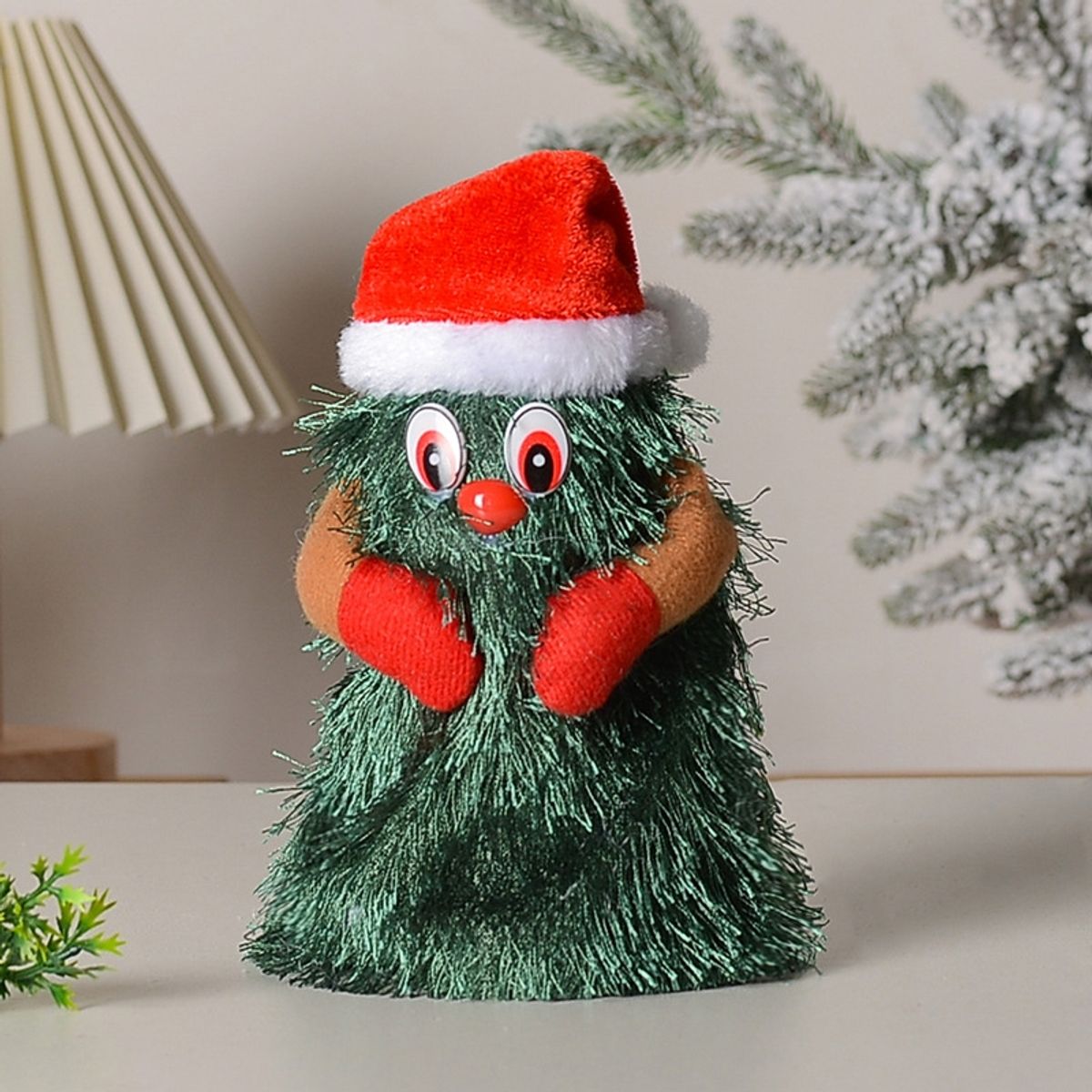 VATYERTY - Muñeco de árbol de Navidad giratorio eléctrico 24cm