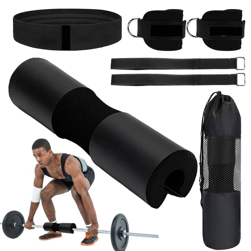 EVERSO - Kit Protector De Cuello Levantamiento De Pesas Con Barra