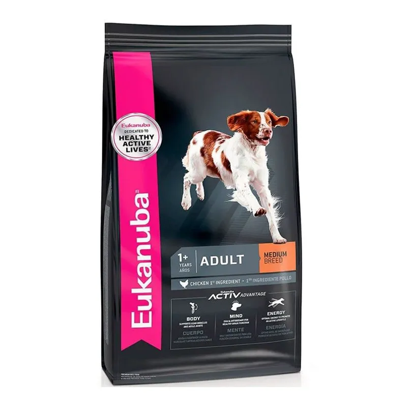 EUKANUBA - ALIMENTO DE PERRO EUKANUBA ADULTO RAZA MEDIANA 15 KG