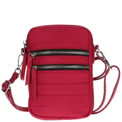 HUSH PUPPIES - Cartera Riblet Cross Rosado Mujer