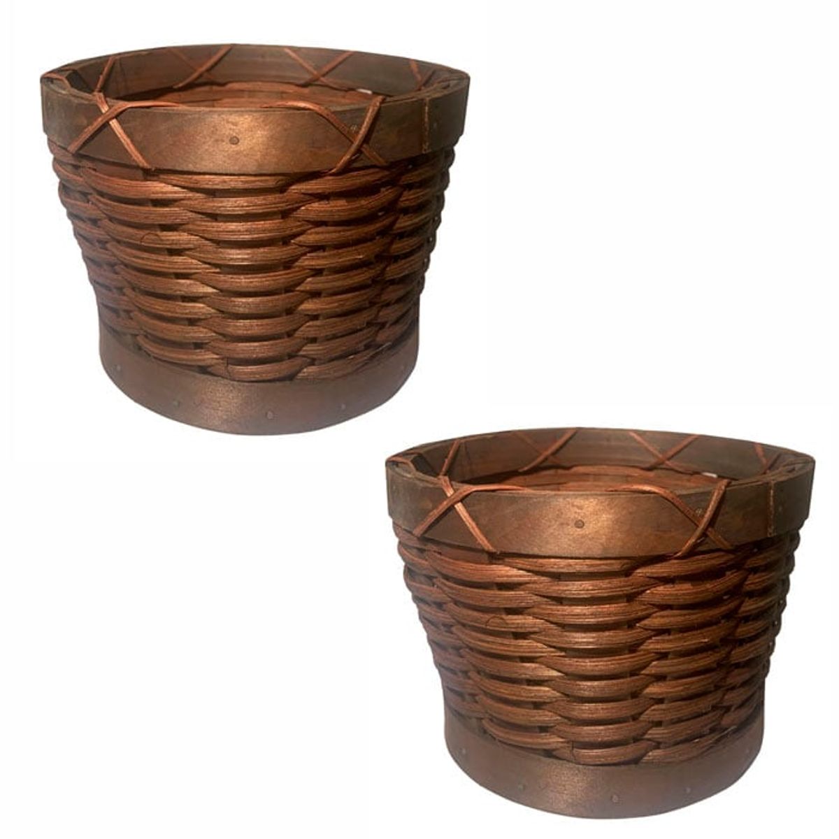 BRIC - Set de 2 Maceteros de Mimbre