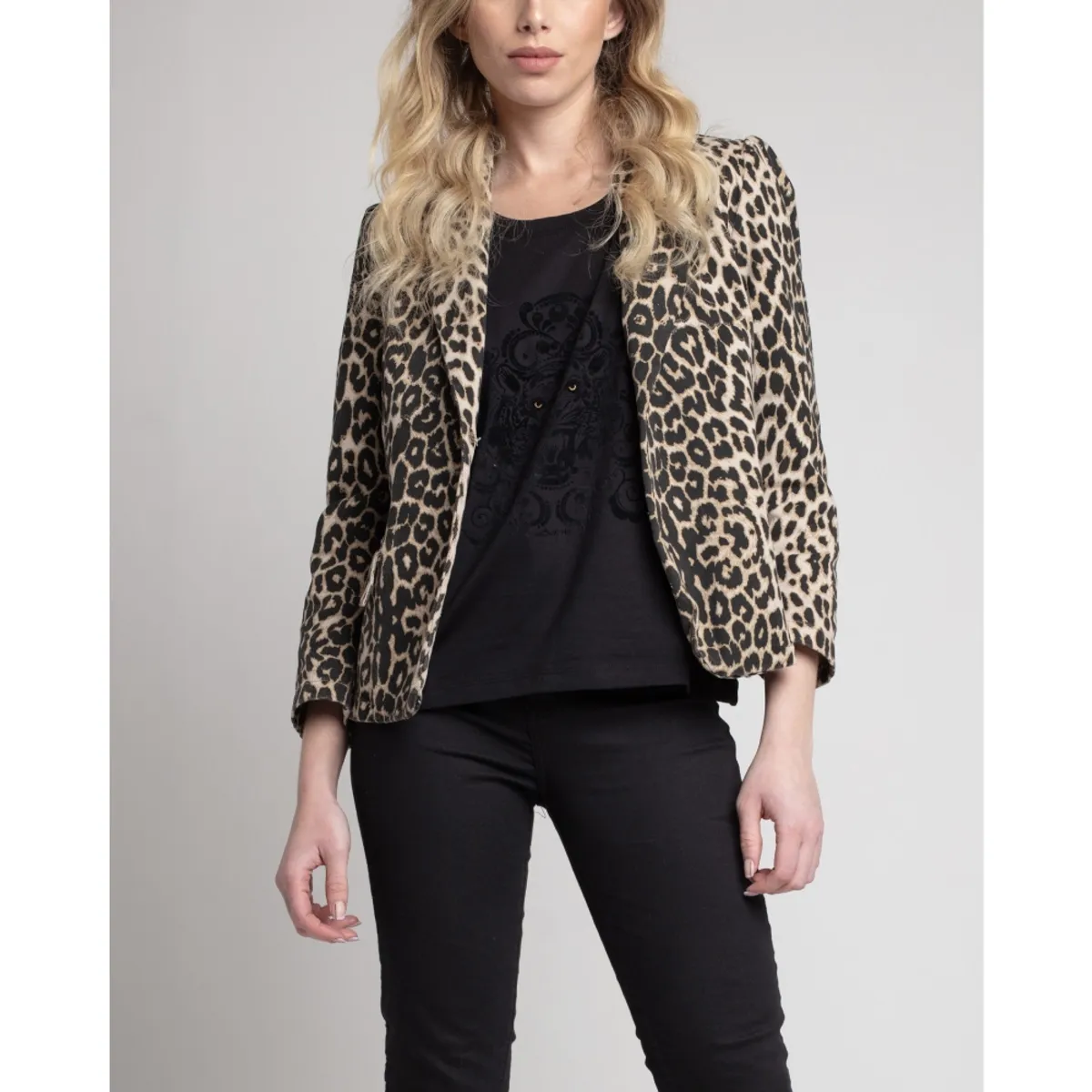 MOMCHIC - Bleazer Estampado Animal Print