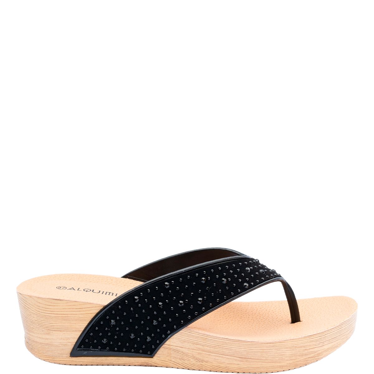 ALQUIMIA - Sandalia Mujer Negro Neru Alquimia