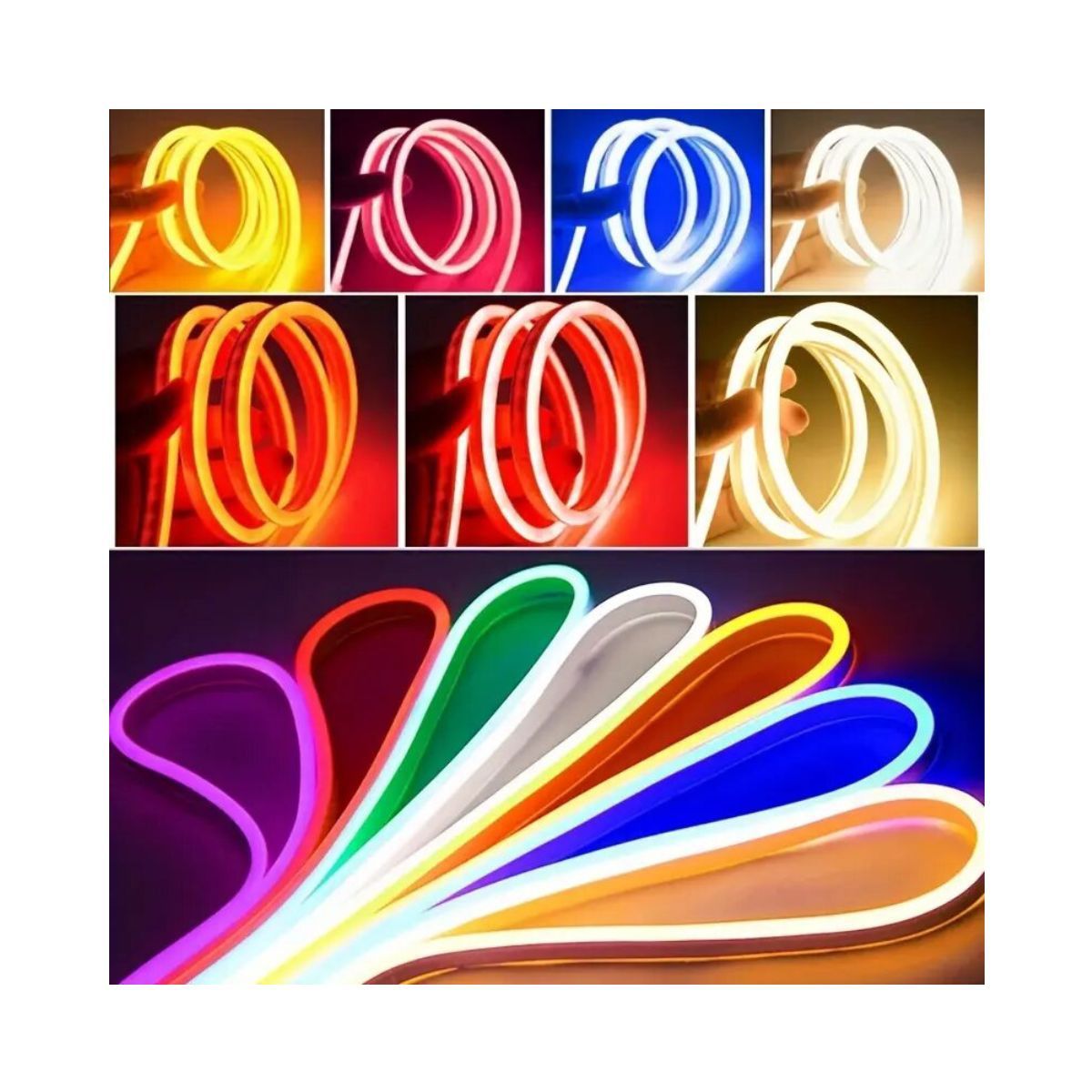 GENERICO - Tiras de luces RGB, decoración para el hogar, 1 rollo
