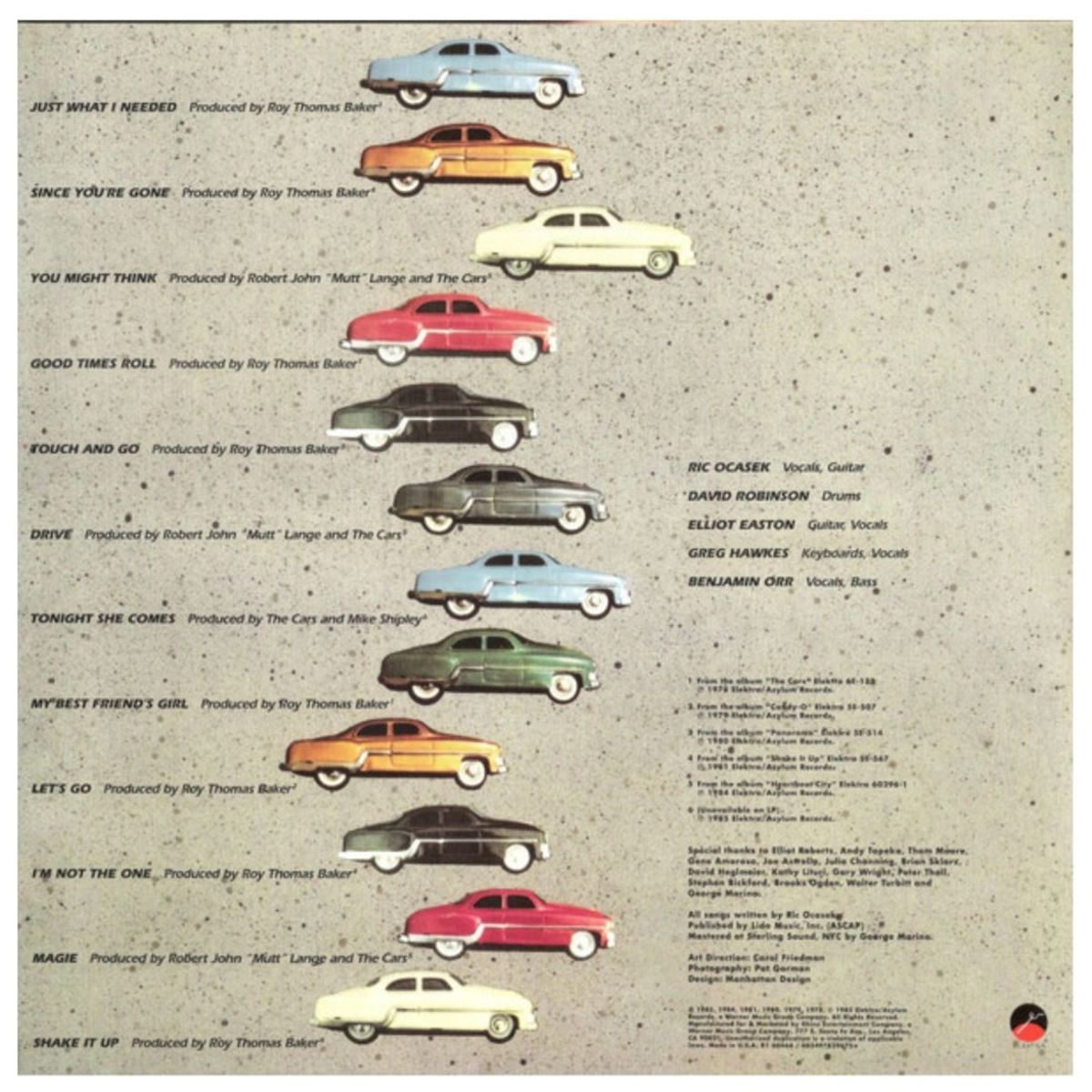 HITWAY MUSIC - CARS - GREATEST HITS - VINILO HITWAY MUSIC