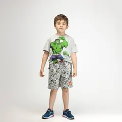 MARVEL - Short Niño Comics Negro