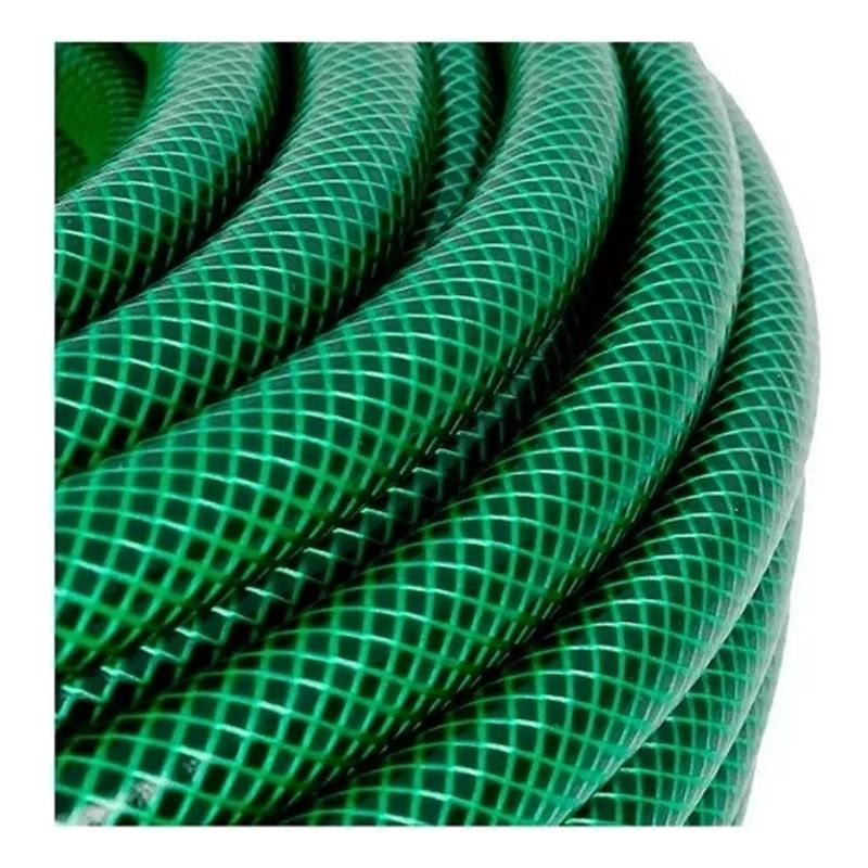 GENERICO - Manguera de riego jardinera de 50 metros PVC reforzado doble 3/4