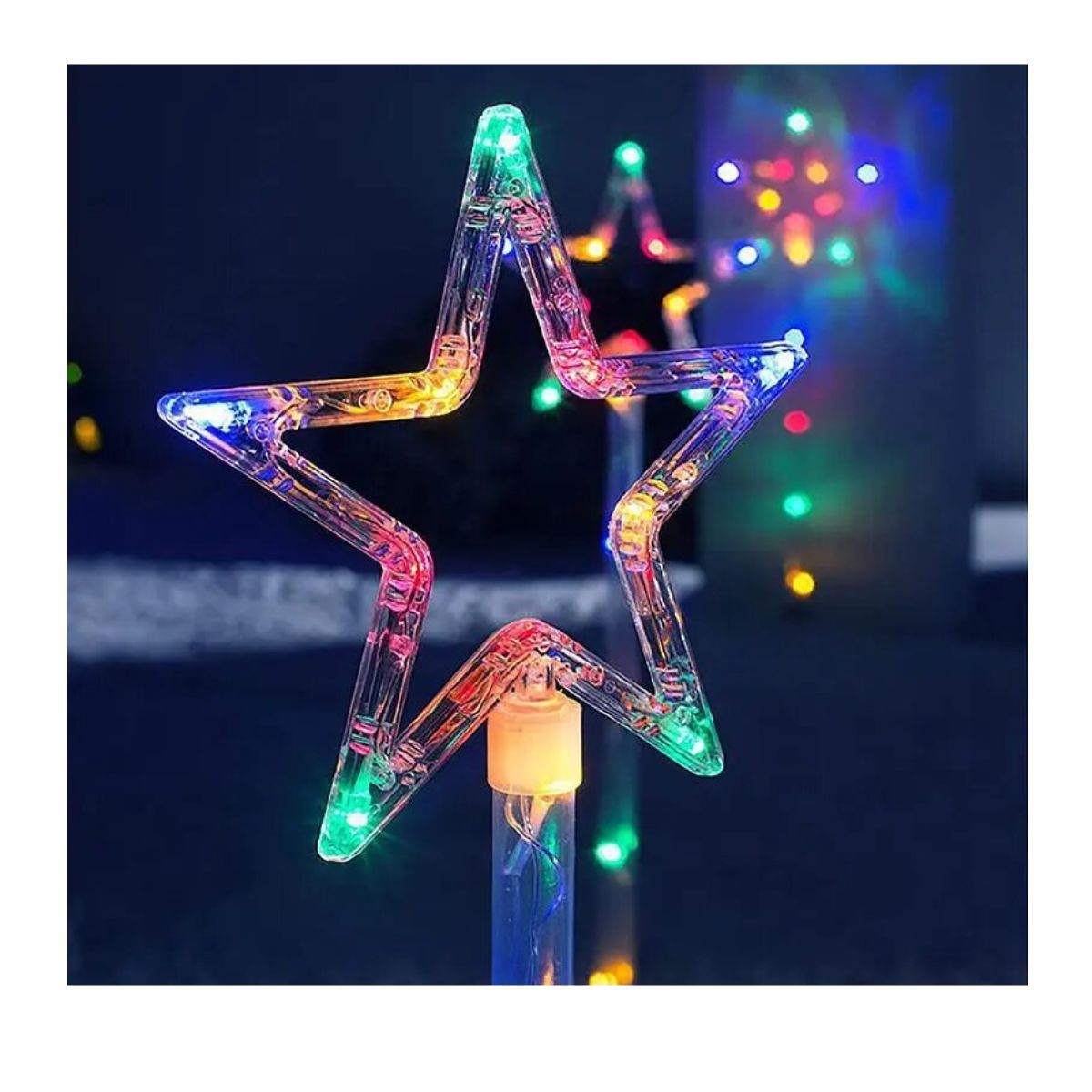 GENERICO - Luces Verticales en forma de estrella para Navidad